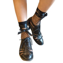 Summer Women Ruffle Fishnet Socks Sexy Ankle Grid Socks Short Fishnet Socks White Hollow Lattice Geometry Black Breathable