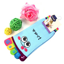 JECKSION 2016 New Hot Fashion One Pair Lady Women Girls Smile Five Fingers Print Trainer Toe Ankle clothesSocks