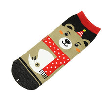 3D Printed Christmas Socks Women Unisex Low Cut Ankle Socks Animal Design Women's Casual Comfortable Cotton Crew Socks