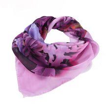 Feitong Fashion Chiffon Square Scarf For Women 60*60cm Flower Printing Profession Head Wrap Kerchief Neck Shawl hijab scarf