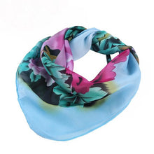Feitong Fashion Chiffon Square Scarf For Women 60*60cm Flower Printing Profession Head Wrap Kerchief Neck Shawl hijab scarf