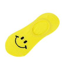 1Pairs Invisible Socks Women&Men Shallow Mouth Boat Socks Smile Cotton Sock Slippers Short Ankle Socks