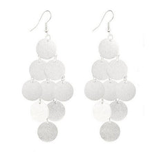 1Pair Women Alloy Circular Dangle Earings Eardrop Jewelry