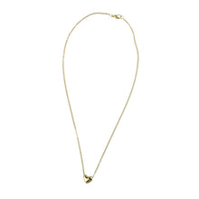 SUSENSTONE Simple Smooth Small Women Heart Crystal Rose Gold Pated Pendant NecklaceJewelry