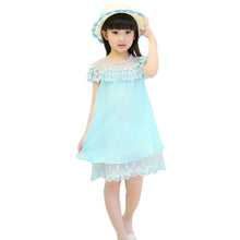Girls Party and Wedding Dresses 2017 Summer Baby Girls Costume Kids Dress with Pearls Reine Fes Neiges Lace Princess Dress 3-7Y