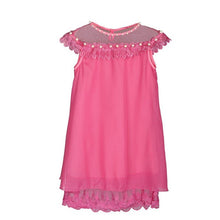 Girls Party and Wedding Dresses 2017 Summer Baby Girls Costume Kids Dress with Pearls Reine Fes Neiges Lace Princess Dress 3-7Y