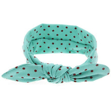 Fashion Cute Cat Ears headband Rabbit Ears Elastic Wave Point Bowknot Headband Dots Hot Sale Girls hairband Wolesale