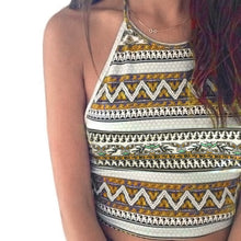 Women Boho Tank Tops Bustier Bra Vest Crop Bralette Shirt Blouse Cami Blue L