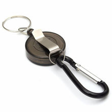 Drop Shipping 2017 1PC Outdoor Retractable Key Chain Badge Reel - Recoil Carabiner ID Ski Pass Owner Multi Mini Tools #EW