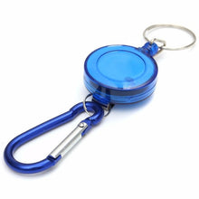 Drop Shipping 2017 1PC Outdoor Retractable Key Chain Badge Reel - Recoil Carabiner ID Ski Pass Owner Multi Mini Tools #EW