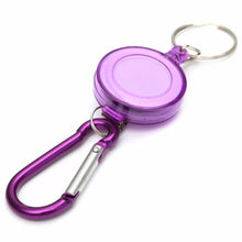 Drop Shipping 2017 1PC Outdoor Retractable Key Chain Badge Reel - Recoil Carabiner ID Ski Pass Owner Multi Mini Tools #EW