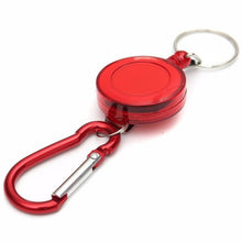 Drop Shipping 2017 1PC Outdoor Retractable Key Chain Badge Reel - Recoil Carabiner ID Ski Pass Owner Multi Mini Tools #EW