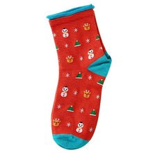 Hot Sale Christmas Socks Women Girl Socks Cute Unisex Snowman Animal Printed Cotton Soft Breathable Winter Warm Short Socks