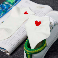 Feitong 1Pair Cotton Short Socks 2017 Womens Geometric Heart Printed Ankle High Low Cut Cotton Funny  Socks popsocket