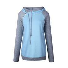 Women's Funnel Neck Collar Oblique Zipper Casual Tunic Long Sleeve Hoodie Pullover Sweatshirt for Autumn Winter