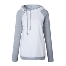Women's Funnel Neck Collar Oblique Zipper Casual Tunic Long Sleeve Hoodie Pullover Sweatshirt for Autumn Winter