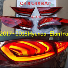 2017~2018year,Elantra taillight,Free ship! Elantra fog light,sonata,santa fe,Tiburon,lantra,ix45,tucson,ix35;Elantra rear light