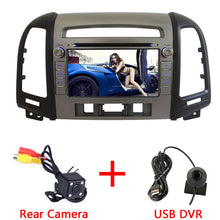 7'' Quad Core 2GB RAM Android 7.1.2 WiFi BT 4G Car multimedia player GPS Capacitive Screen For Hyundai SANTA FE 3 Hole 2006-2012