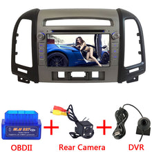 7'' Quad Core 2GB RAM Android 7.1.2 WiFi BT 4G Car multimedia player GPS Capacitive Screen For Hyundai SANTA FE 3 Hole 2006-2012