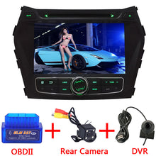 8'' Android 7.1 Quad Core 2GB RAM 2 Din HD Car Stereo DVD Player Bluetooth USB/TF FM For Hyundai IX45/Santa FE 2013-2016