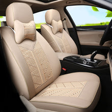 CARTAILOR Car Seat Cover PU Leather for Hyundai Santa fe 2010 2013 Seat Covers Cars Accessories for Car Seats Protector Ice Silk