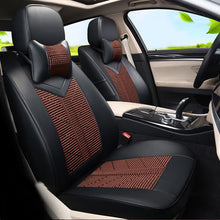 CARTAILOR Car Seat Cover PU Leather for Hyundai Santa fe 2010 2013 Seat Covers Cars Accessories for Car Seats Protector Ice Silk