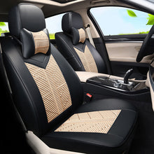 CARTAILOR Car Seat Cover PU Leather for Hyundai Santa fe 2010 2013 Seat Covers Cars Accessories for Car Seats Protector Ice Silk