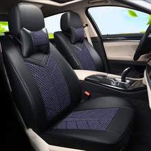 CARTAILOR Car Seat Cover PU Leather for Hyundai Santa fe 2010 2013 Seat Covers Cars Accessories for Car Seats Protector Ice Silk