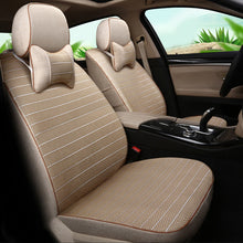 CARTAILOR Car Seat Covers Linen for Hyundai Santa fe 2010 2008 2007 Seat Cover Set Grey Car Styling Support Interior Accessories