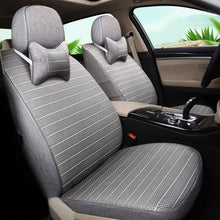 CARTAILOR Car Seat Covers Linen for Hyundai Santa fe 2010 2008 2007 Seat Cover Set Grey Car Styling Support Interior Accessories