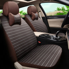 CARTAILOR Car Seat Covers Linen for Hyundai Santa fe 2010 2008 2007 Seat Cover Set Grey Car Styling Support Interior Accessories